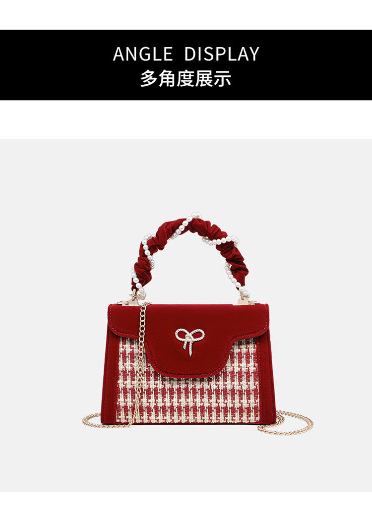 Handbag woven vegetable basket bag