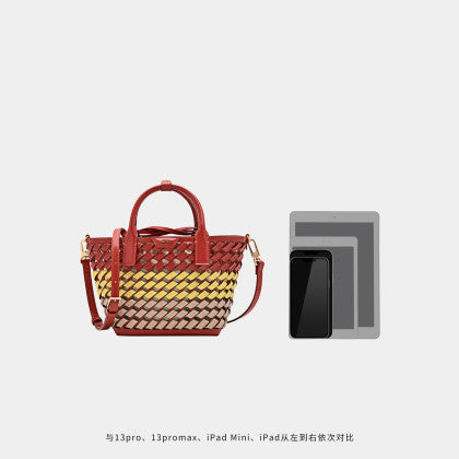 Handbag woven vegetable basket bag