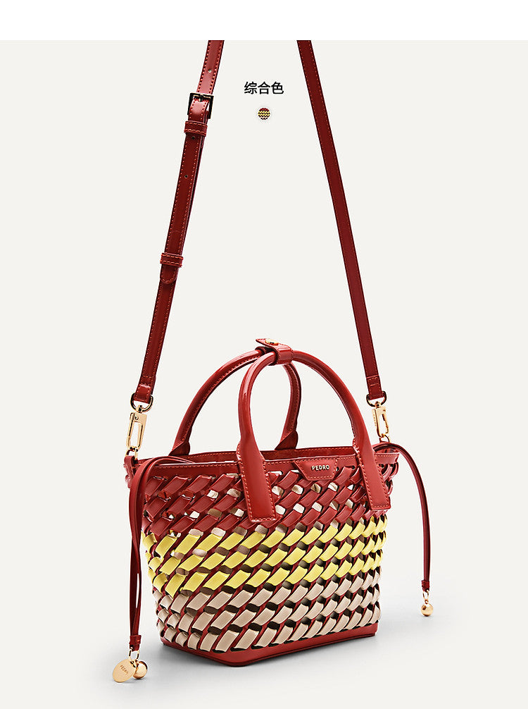 Handbag woven vegetable basket bag