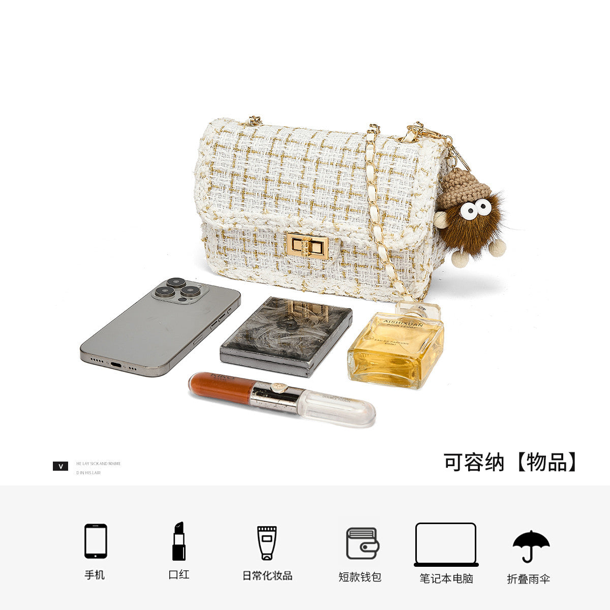 Cowhide Swing Single Shoulder Women's Bag
