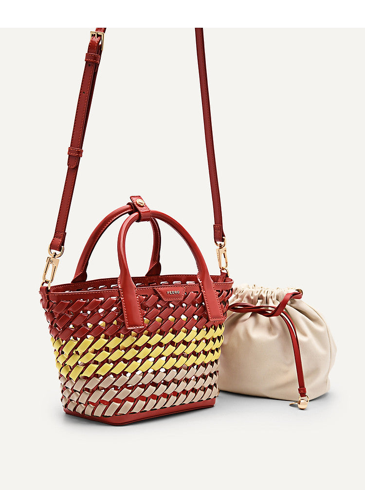 Handbag woven vegetable basket bag