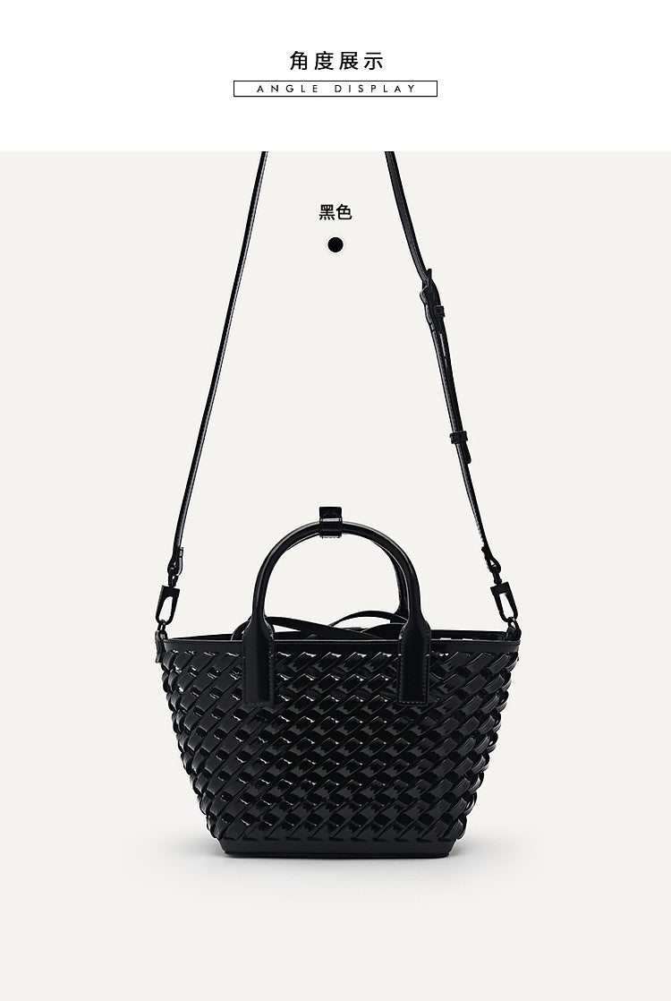 Handbag woven vegetable basket bag