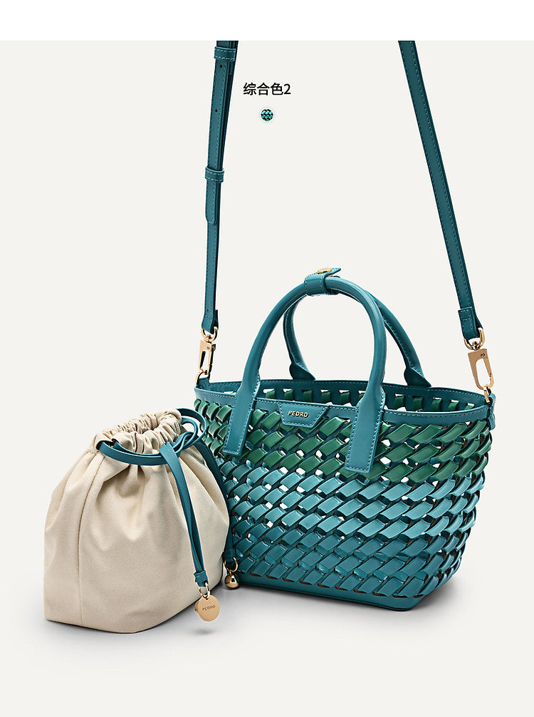 Handbag woven vegetable basket bag