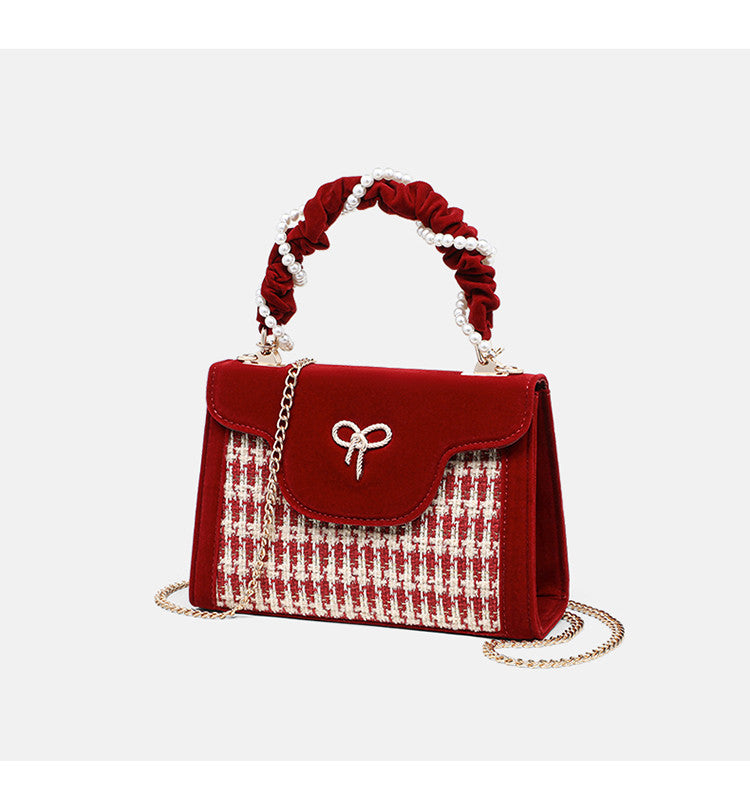 Handbag woven vegetable basket bag