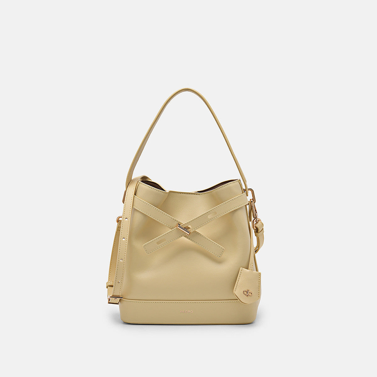 Cowhide bucket bag, shoulder bag, women's bag