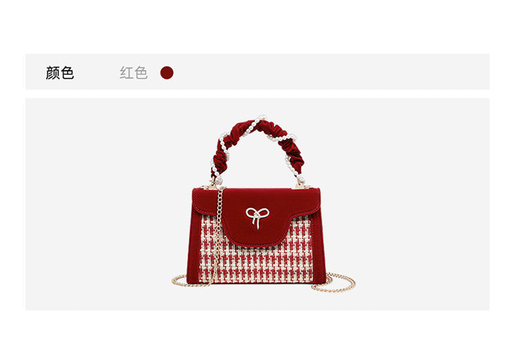 Handbag woven vegetable basket bag