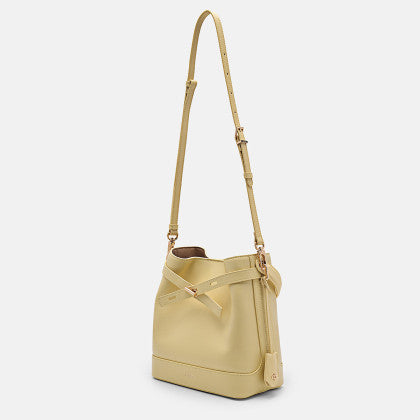 Cowhide bucket bag, shoulder bag, women's bag
