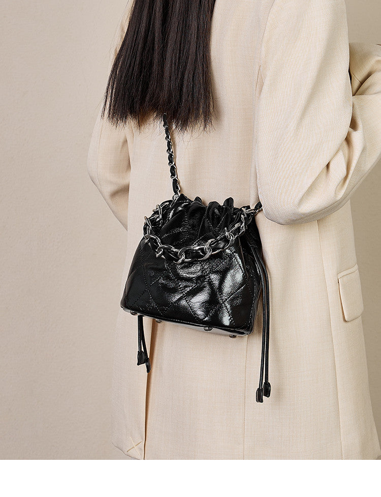 Cowhide Swing Single Shoulder Women's Bag