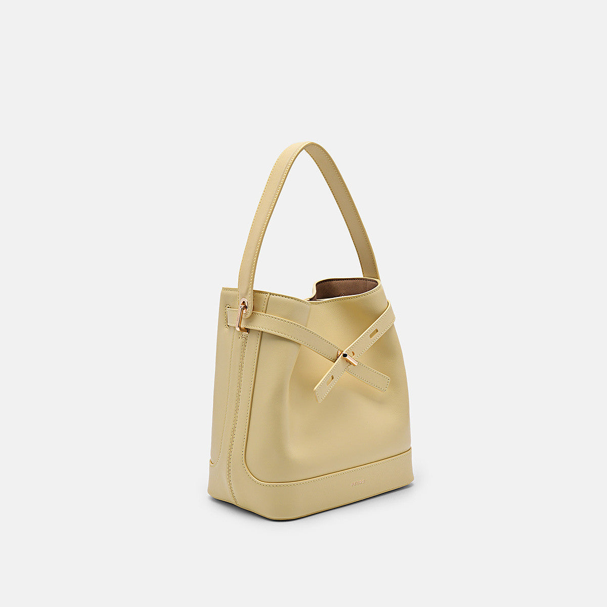 Cowhide bucket bag, shoulder bag, women's bag