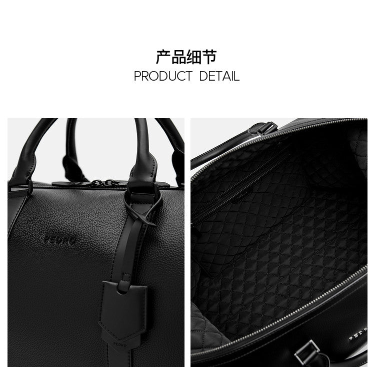 Men's large capacity portable shoulder bag
